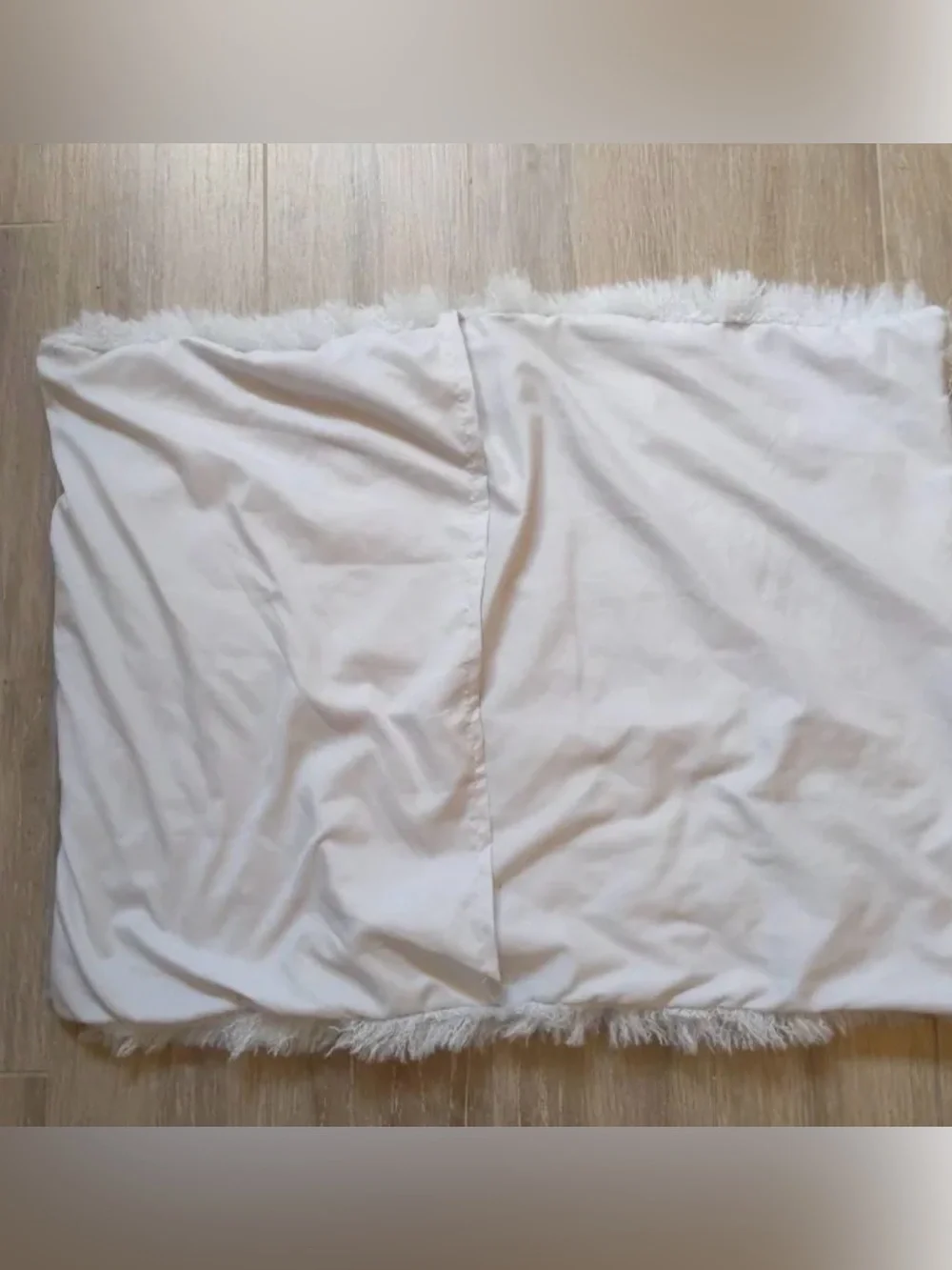 NWT Pottery Barn Teen Ivory Faux Fur Standard Pillow Sham 26x20 Soft Plush